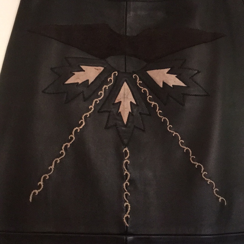 Leather skirt European Size 38 fully lined